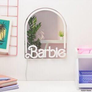 Barbie Pink and White Wall Mirror